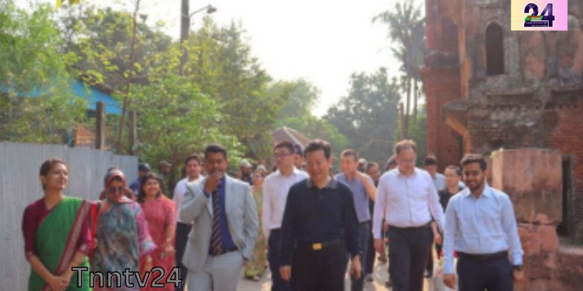 চীনের উপমন্ত্রী সোনারগাঁওয়ে ঐতিহাসিক পানাম সিটি পরিদর্শন করেছেন । Nafiz Ashraf.Tnntv24