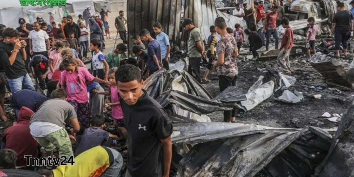 ফিলিস্তিনের গাজায় ইসরাইলি হামলায় একদিনে এক পরিবারের ১২ জনসহ নিহত ৬০।Nafiz Ashraf.Tnntv24