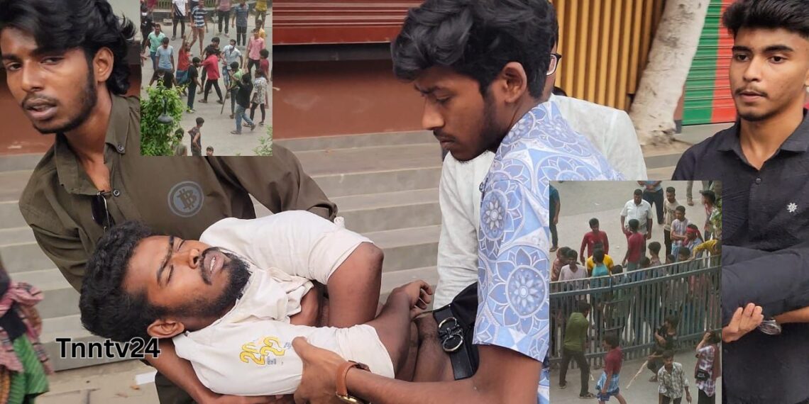 অবাধে চলাচলসহ ৪ দফা দাবিতে নগর ভবনে ইজিবাইক চালকদের হামলা, আহত২১।Nafiz Ashraf.Tnntv24