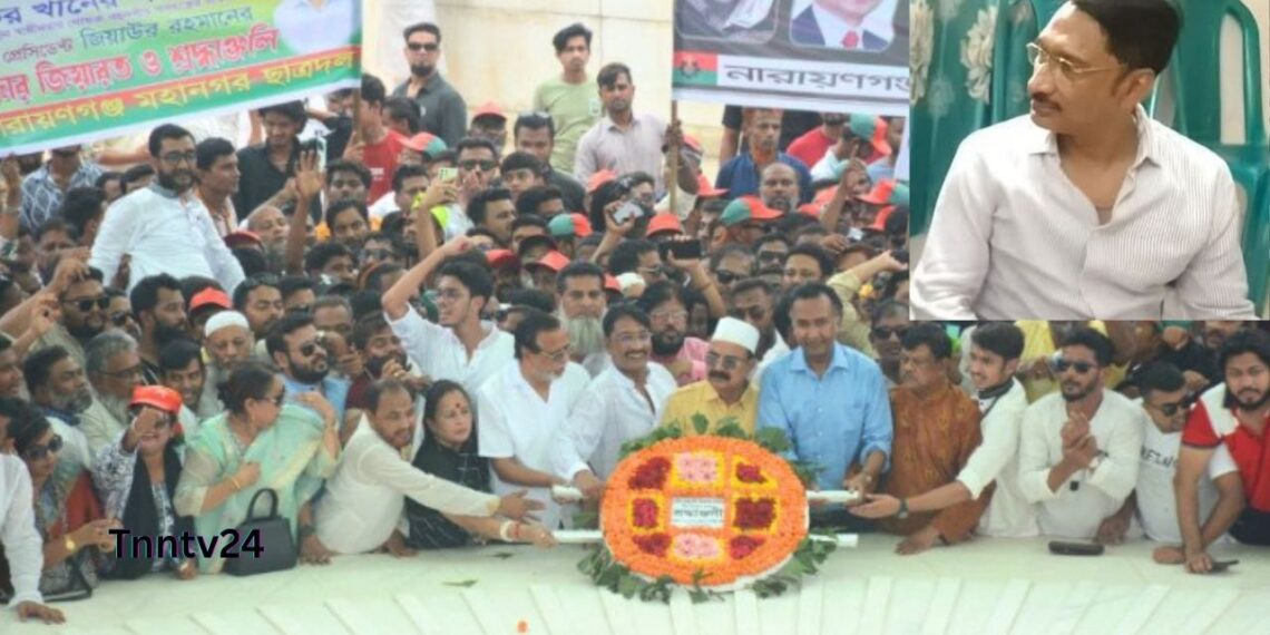 বিলম্বে হলেও শহীদ রাষ্ট্রপতি জিয়াউর রহমানের সমাধিস্থলে হাস্যেজ্জ্বল জাকির খান। Nafiz Ashraf.Tnntv24
