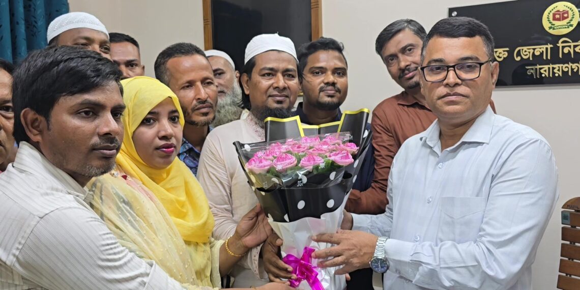 বাংলাদেশ আমজনগণ পার্টি জেলা ও উপজেলার নেতারা নারায়ণগঞ্জ জেলা নির্বাচন কর্মকর্তার সাথে সাক্ষাত: Nafiz Ashraf.Tnntv24