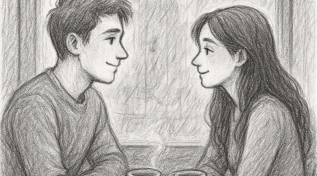 গল্প:                                                                              কফি কাপের ওপারে এক আকাশ প্রেম