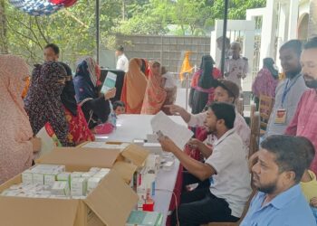 বিনামূল্যে  চিকিৎসা সেবা পেল ৮ শতাধিক  দরিদ্র মানুষ:Nafiz Ashraf.Tnntv24