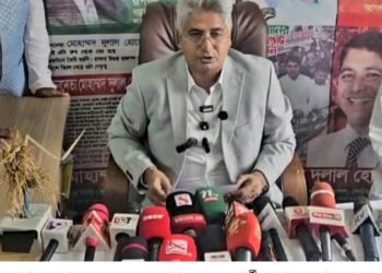 রূপগঞ্জে বিএনপির প্রার্থীকে সমর্থন দিয়ে সরে দাঁড়ানোর ঘোষণা স্বতন্ত্র প্রার্থীর।Tnntv24