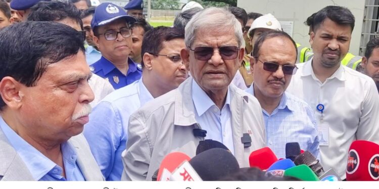 রূপগঞ্জের গন্ধর্বপুর পানি শোধনাগার প্রকল্প চালু হলে দিনে ৫০ কোটি লিটার বিশুদ্ধ পানি ঢাকা শহরে সরবরাহ করা যাবে- মির্জা ফখরুল ইসলাম:Tnntv24