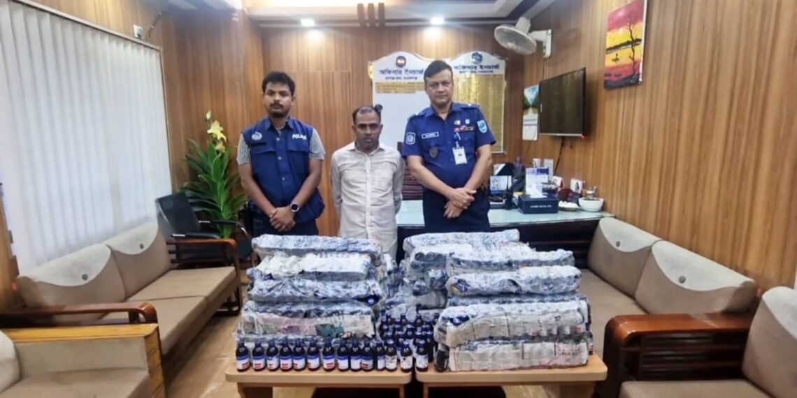 রূপগঞ্জে বিপুল পরিমাণ নেশাজাতীয় স্ক্যাপ সিরাপসহ  ১ জন গ্রেপ্তার।Tnntv24