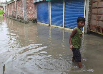 রূপগঞ্জে বেড়িবাধেঁর ভেতর কৃত্রিম জলাবদ্ধতার  প্রতিকার চায় এলাকাবাসী:Tnntv24