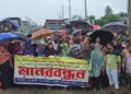 রূপগঞ্জে এশিয়ান হাইওয়ে সড়কে আন্ডার পাসের দাবিতে মানববন্ধন বিক্ষোভ,দীর্ঘ যানজট:Tnntv24
