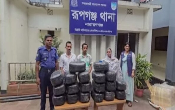 রূপগঞ্জে পৃথক অভিযানে ৭৬ কেজি গাঁজাসহ  তিন মাদক ব্যবসায়ী গ্রেফতার:Tnntv24