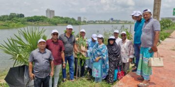 পূর্বাচল আদর্শ সেবা সংস্থার উদ্যোগে ফলজ ও বনজ বৃক্ষের চারা রোপণ:Tnntv24