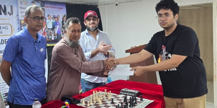 নারায়ণগঞ্জে খালেদা জিয়া গোল্ডকাপ দাবার ঘোষণা *ভারতের সৌরভ চৌবে অপরাজিত চ্যাম্পিয়ন:Tnntv24