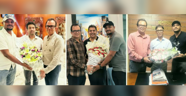 রিয়াদ চৌধুরী সৌজন্য সাক্ষাৎ করলেন নারায়ণগঞ্জের দুই এমপি এবং জেলা পরিষদ প্রশাসকের সাথে।Tnntv24
