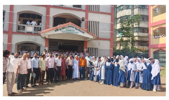 রূপগঞ্জে শিক্ষার মান উন্নয়নে প্রধান শিক্ষকের সাথে প্রাক্তন শিক্ষার্থীদের সাথে মতবিনিময় সভা।Tnntv24